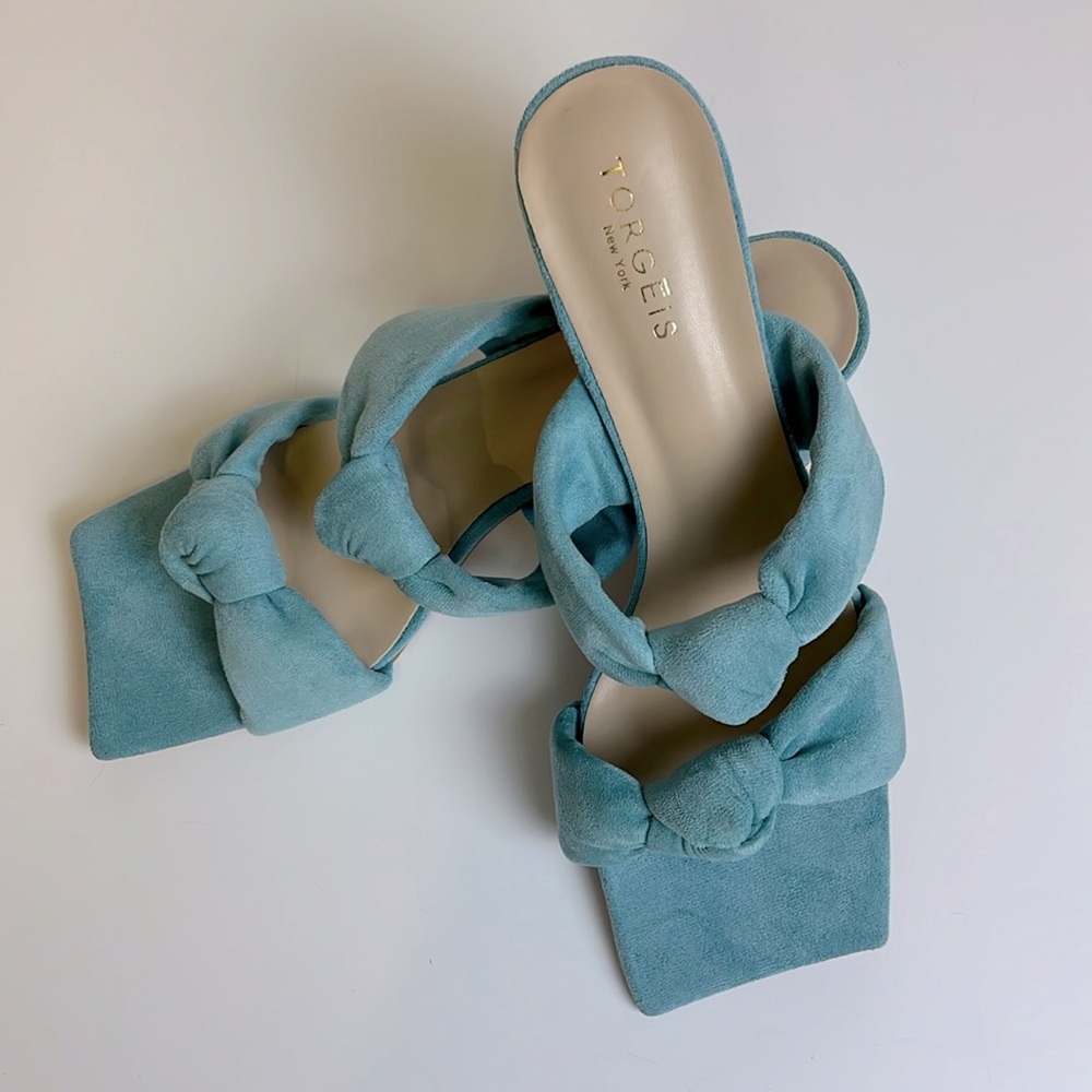 Torgeis blue shade shoes 9 new comfortable heels